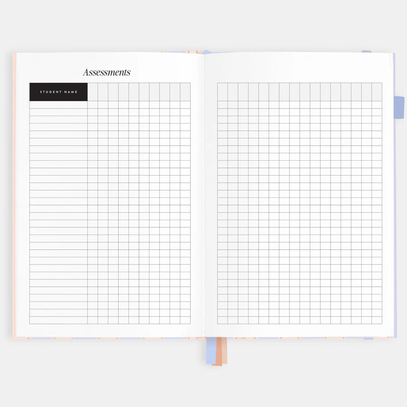 2026 A5 Academic Vertical Planner | Powder Stripe