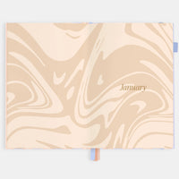 2026 A5 Academic Vertical Planner | Powder Stripe