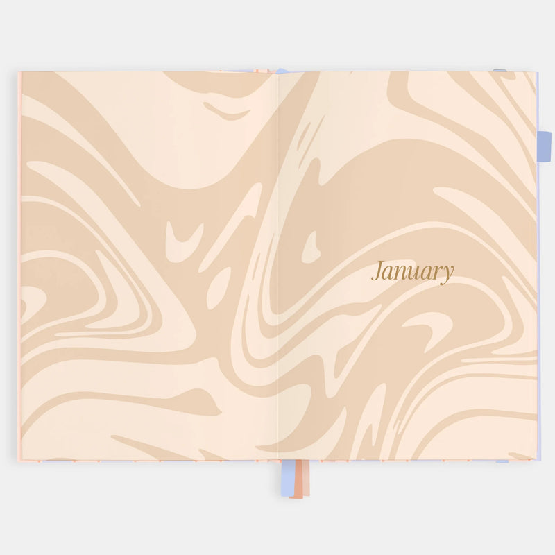 2026 A5 Academic Vertical Planner | Powder Stripe