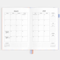 2026 A5 Academic Vertical Planner | Powder Stripe