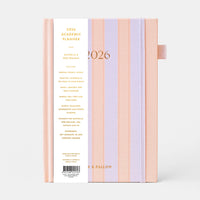 2026 A5 Academic Vertical Planner | Powder Stripe
