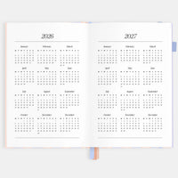 2026 A5 Academic Vertical Planner | Powder Stripe