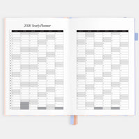 2026 A5 Academic Vertical Planner | Powder Stripe