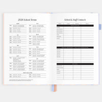 2026 A5 Academic Vertical Planner | Powder Stripe