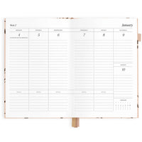 2027 A5 Vertical Planner | Amalfi Latte