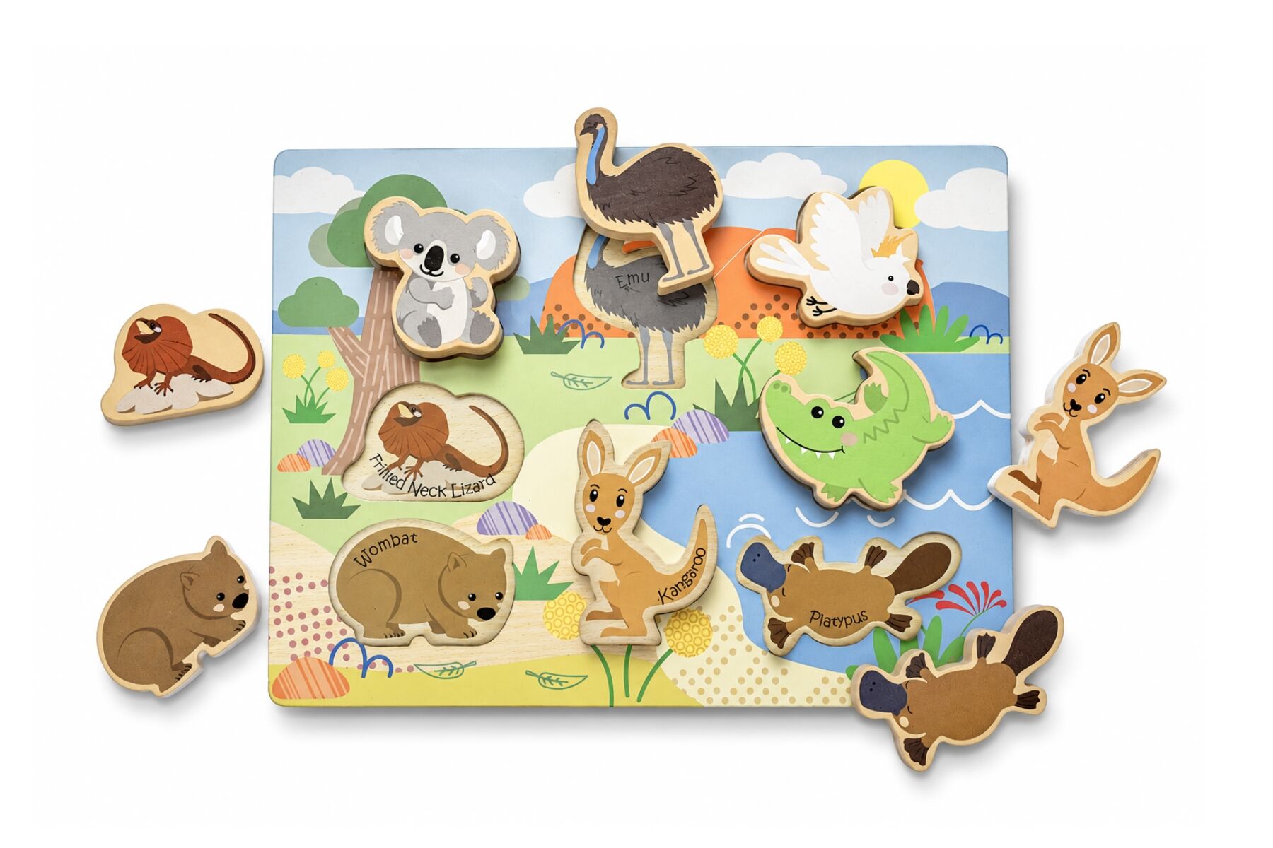 Bush Buddies Australian Animals Wooden Chunky Puzzle