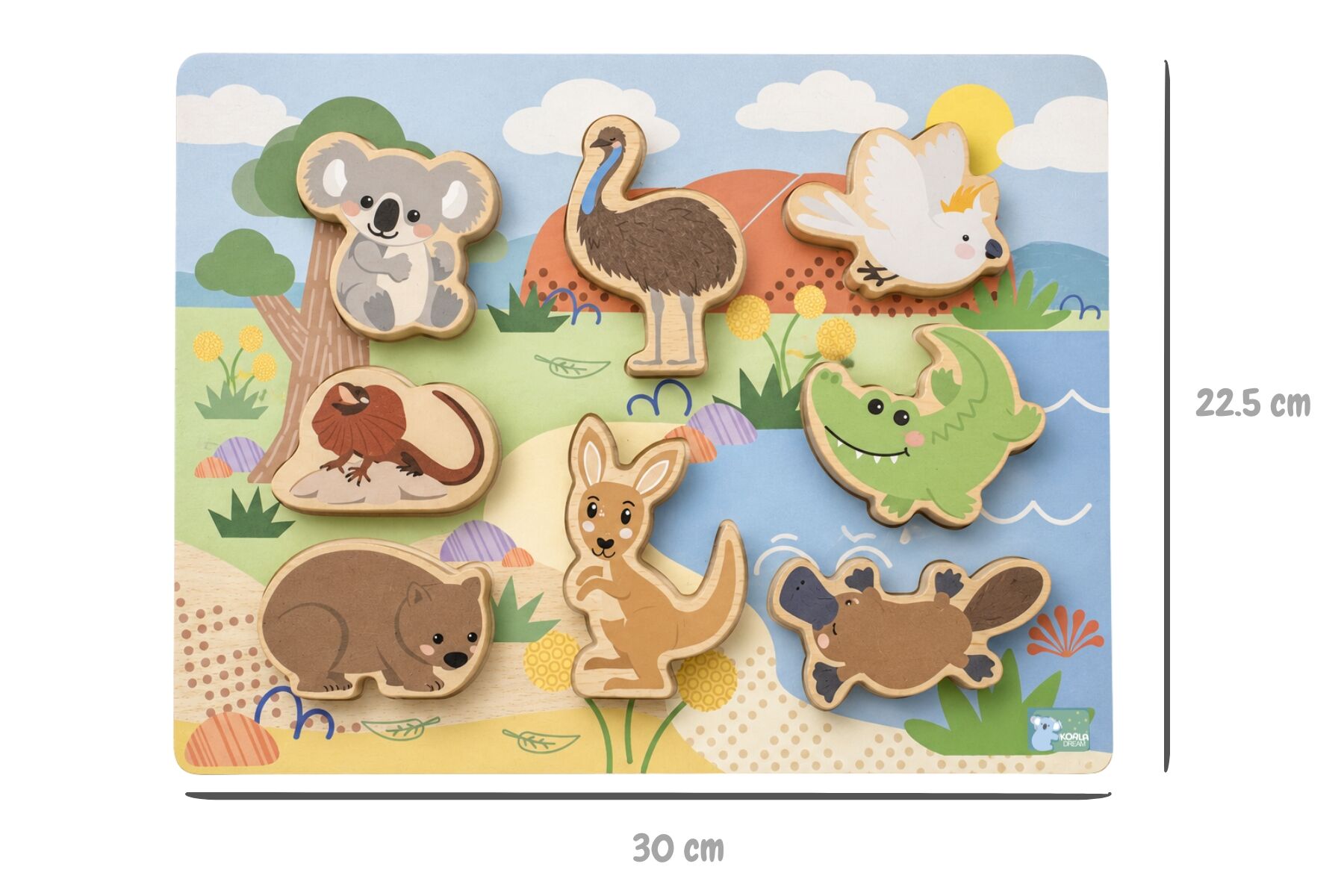 Bush Buddies Australian Animals Wooden Chunky Puzzle