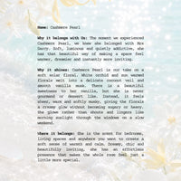 Candle Cashmere Pearl | White Orchid, Solar Florals, Coconut Veil + Vanilla Musk