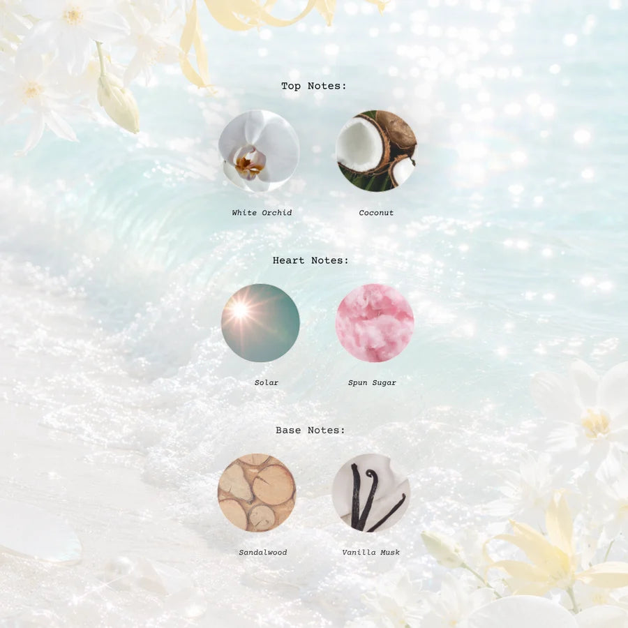 Candle Cashmere Pearl | White Orchid, Solar Florals, Coconut Veil + Vanilla Musk