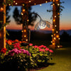 Single Rusty Flower Solar Light