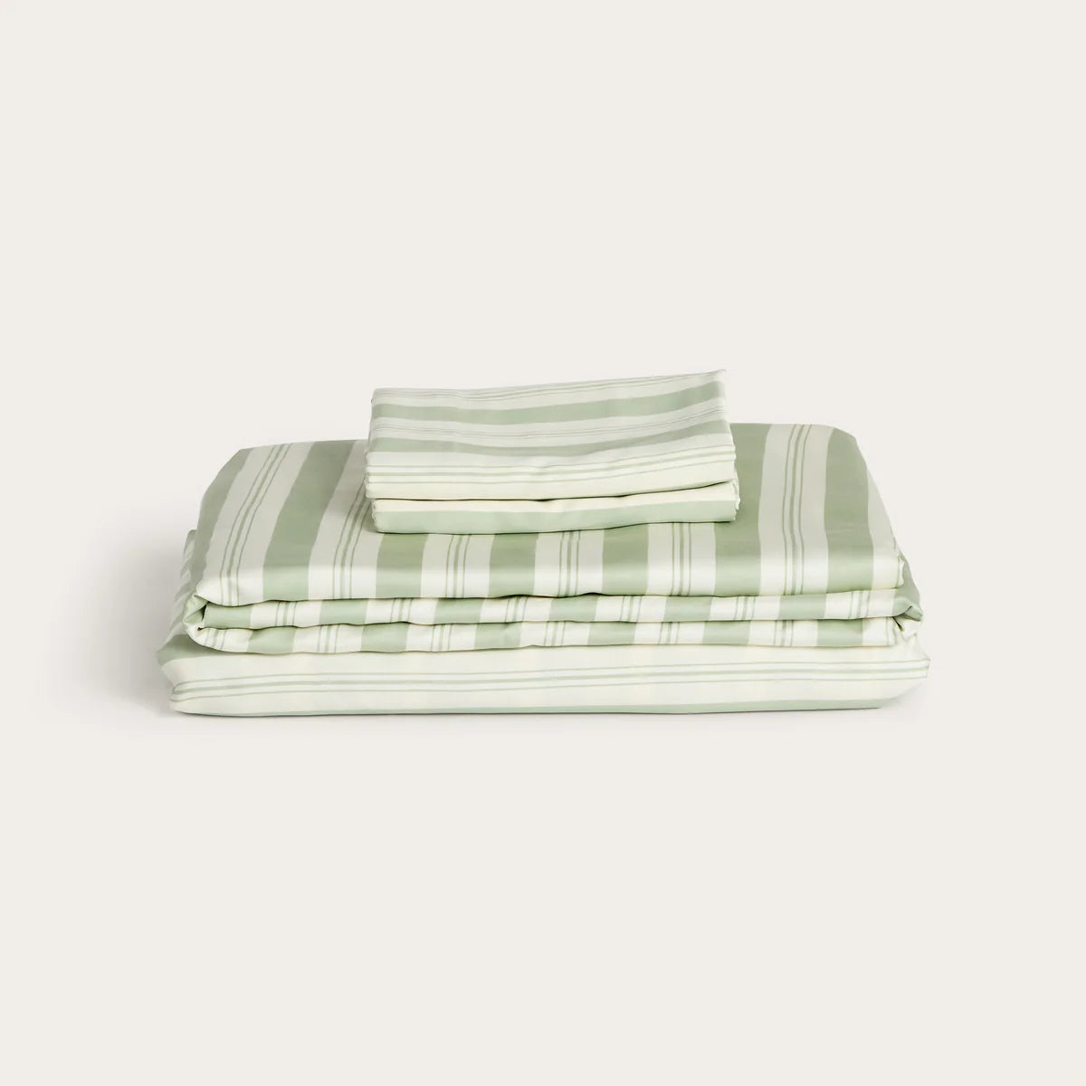 100% Organic Bamboo Sheet Set | Pistachio Stripe