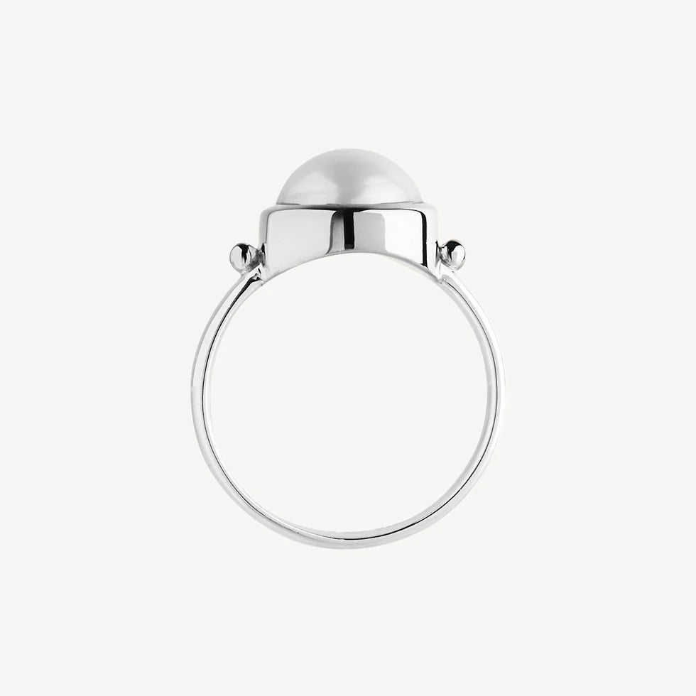 Garland Silver Pearl Ring