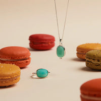 Fleur Silver Amazonite Ring