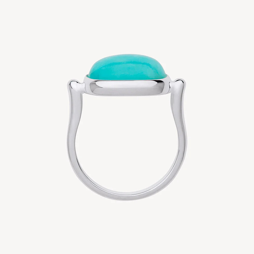 Fleur Silver Amazonite Ring