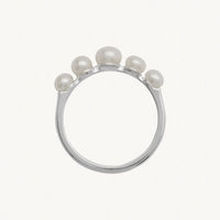 Mermaid Silver Pearl Ring