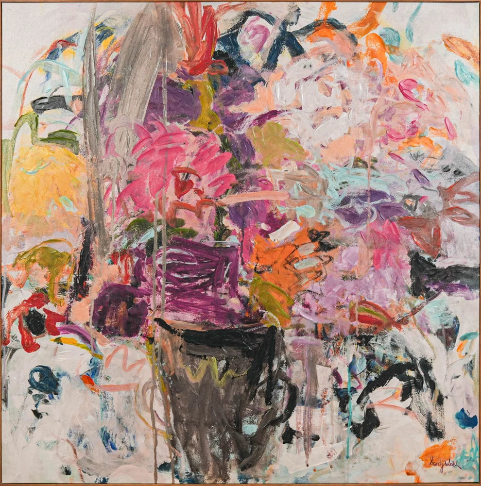 Pastel Burst Canvas Art |  By Sandy Welch | 130x130cm