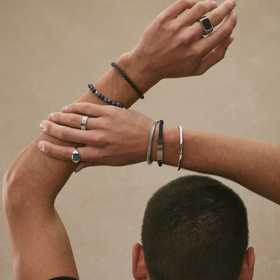 Elemental Men’s Cord Identity Bracelet | Navy