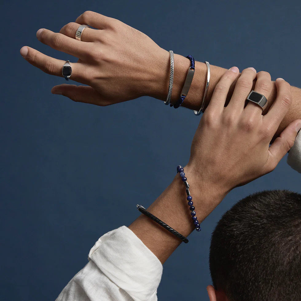 Elemental Men’s Cord Identity Bracelet | Navy