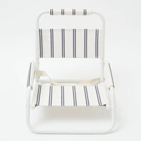 Beach Chair Charcoal Stripe