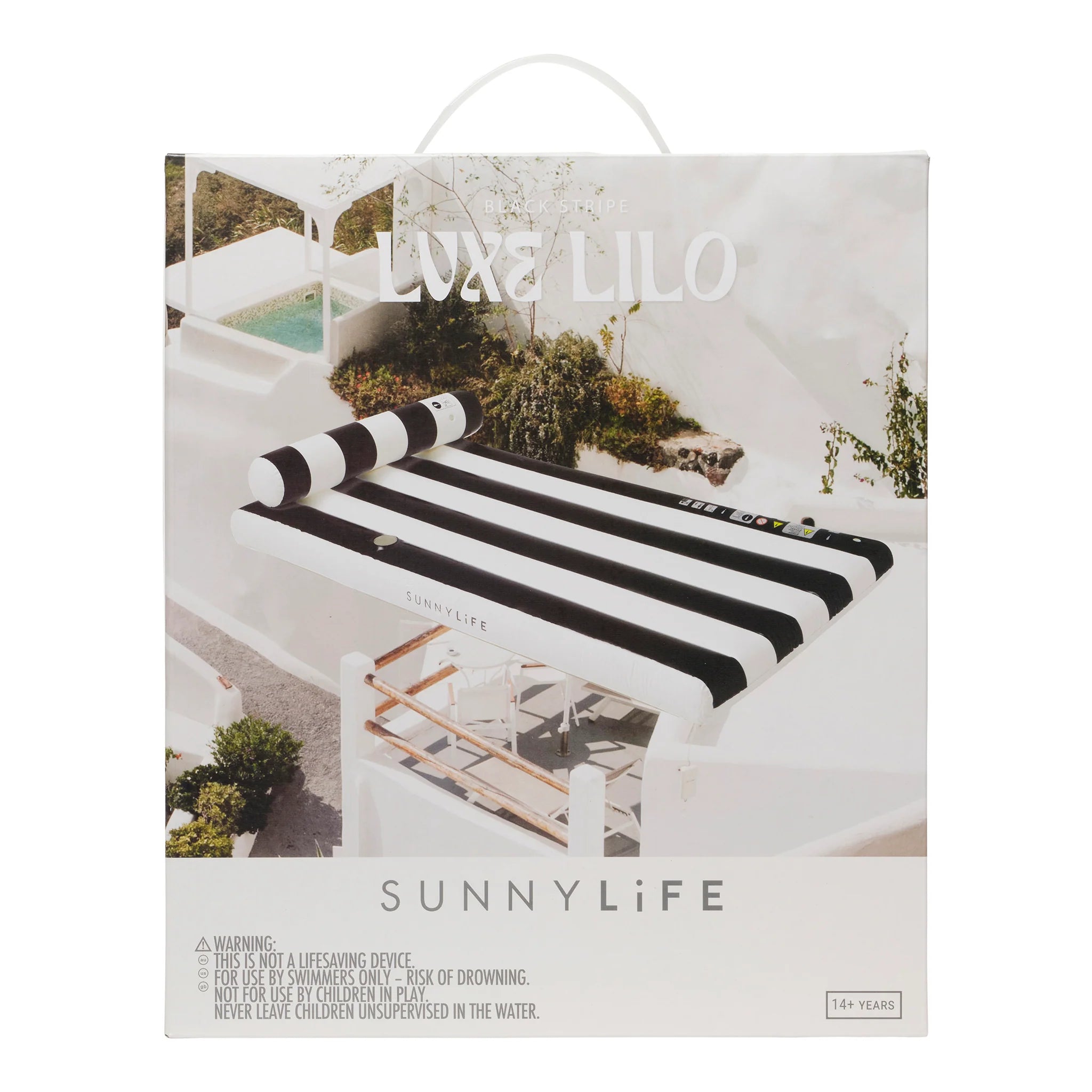Luxe Lilo | Steel Black Stripe