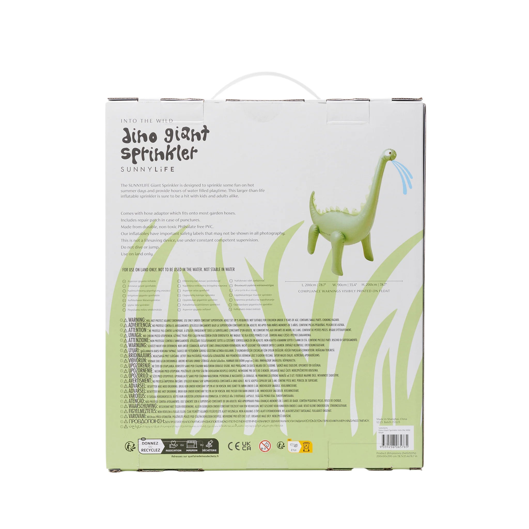 Dino Giant Sprinkler | Into the Wild Khaki