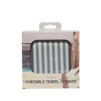 Portable Travel Speaker | The Vacay Olive Stripe