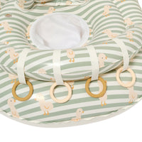 Interactive Baby Float | Duck Sage Stripe