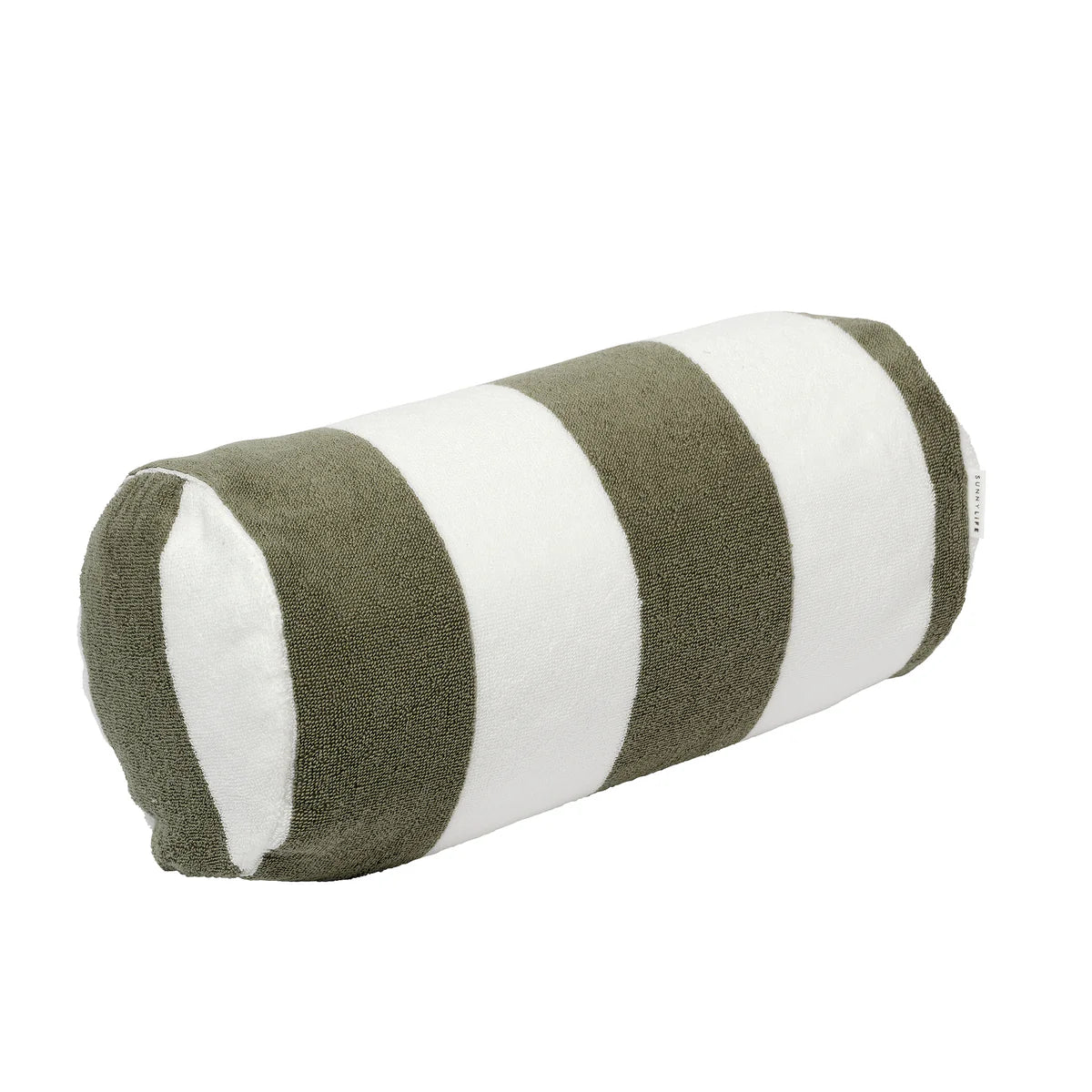 Inflatable Beach Pillow | The Vacay Olive Stripe