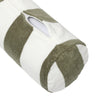 Inflatable Beach Pillow | The Vacay Olive Stripe