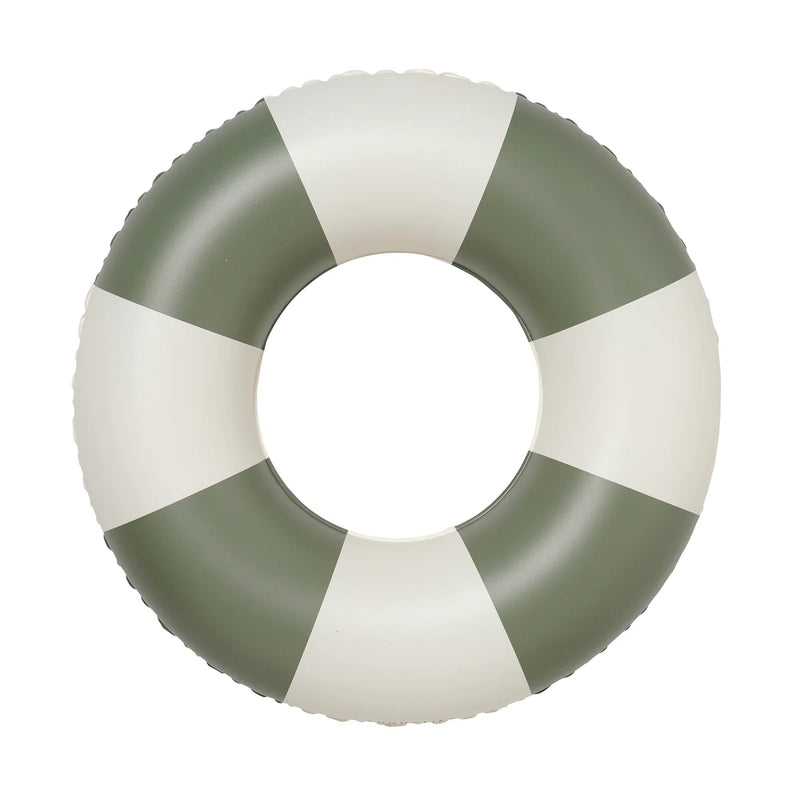 Mini Tube Pool Ring | Olive Stripe
