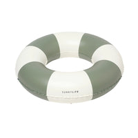 Mini Tube Pool Ring | Olive Stripe