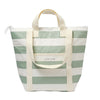 Light Cooler Tote | La Palma Sage Stripe
