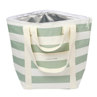 Light Cooler Tote | La Palma Sage Stripe