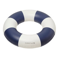 Slim Tube Pool Ring | Navy Stripe
