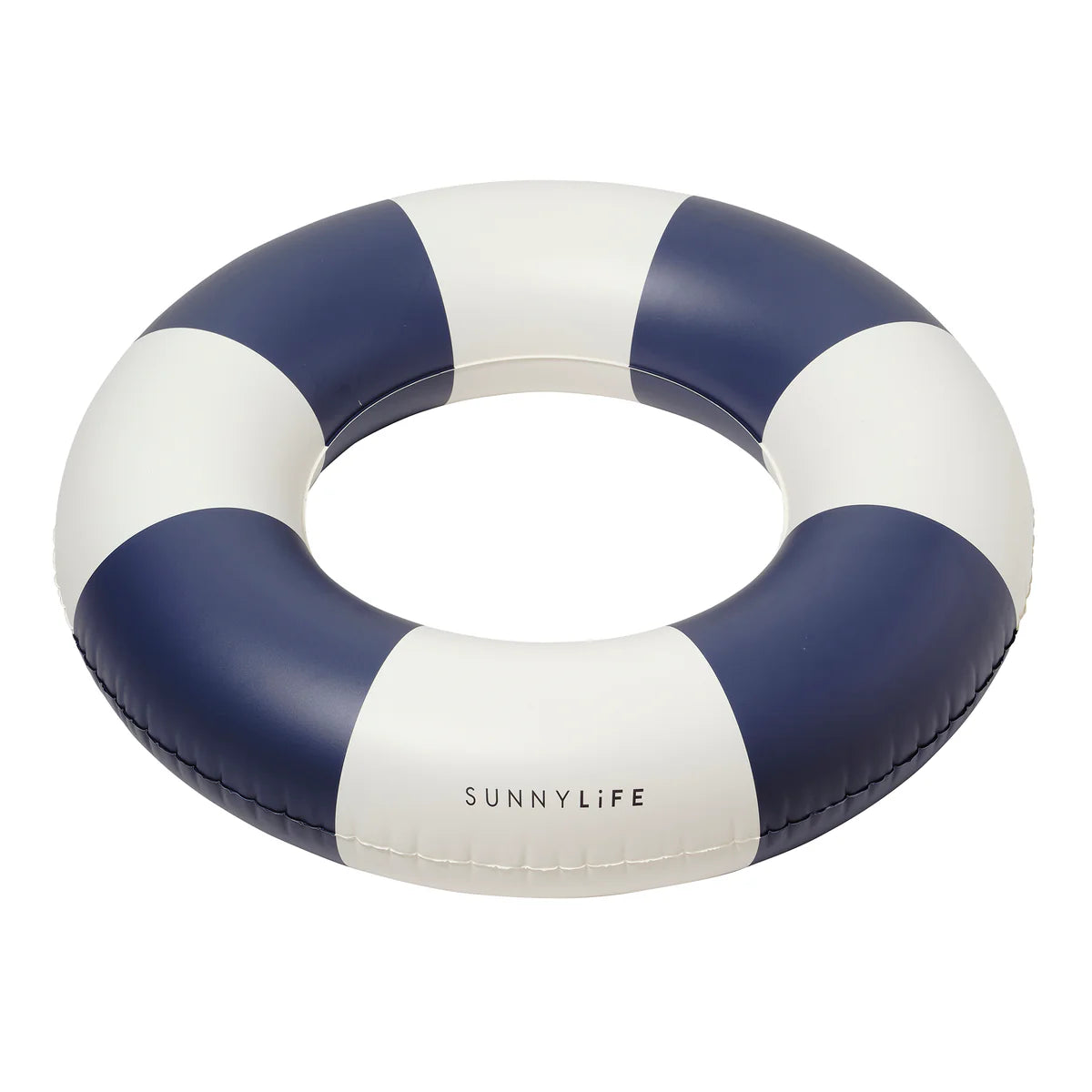 Slim Tube Pool Ring | Navy Stripe