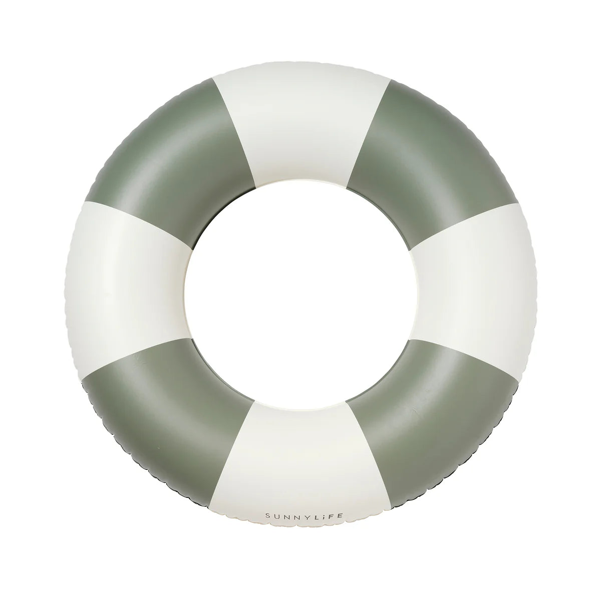Slim Tube Pool Ring | Olive Stripe