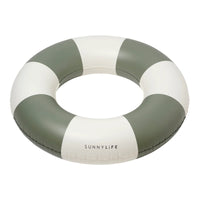 Slim Tube Pool Ring | Olive Stripe