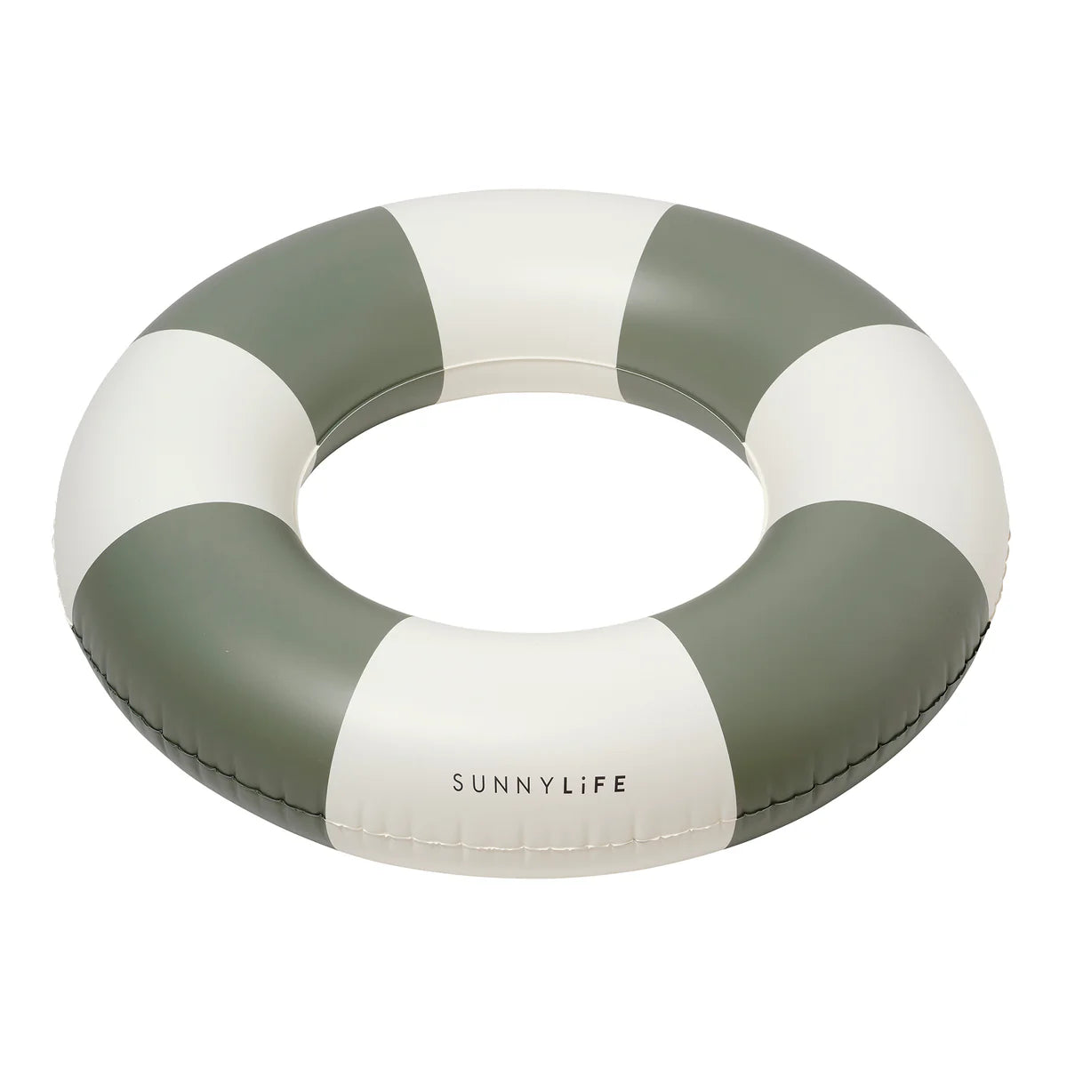 Slim Tube Pool Ring | Olive Stripe