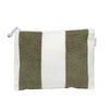 Terry Beach Pouch | The Vacay Olive Stripe