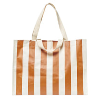 Carryall Beach Bag Tierra Clay Bold Stripe