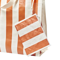 Carryall Beach Bag Tierra Clay Bold Stripe