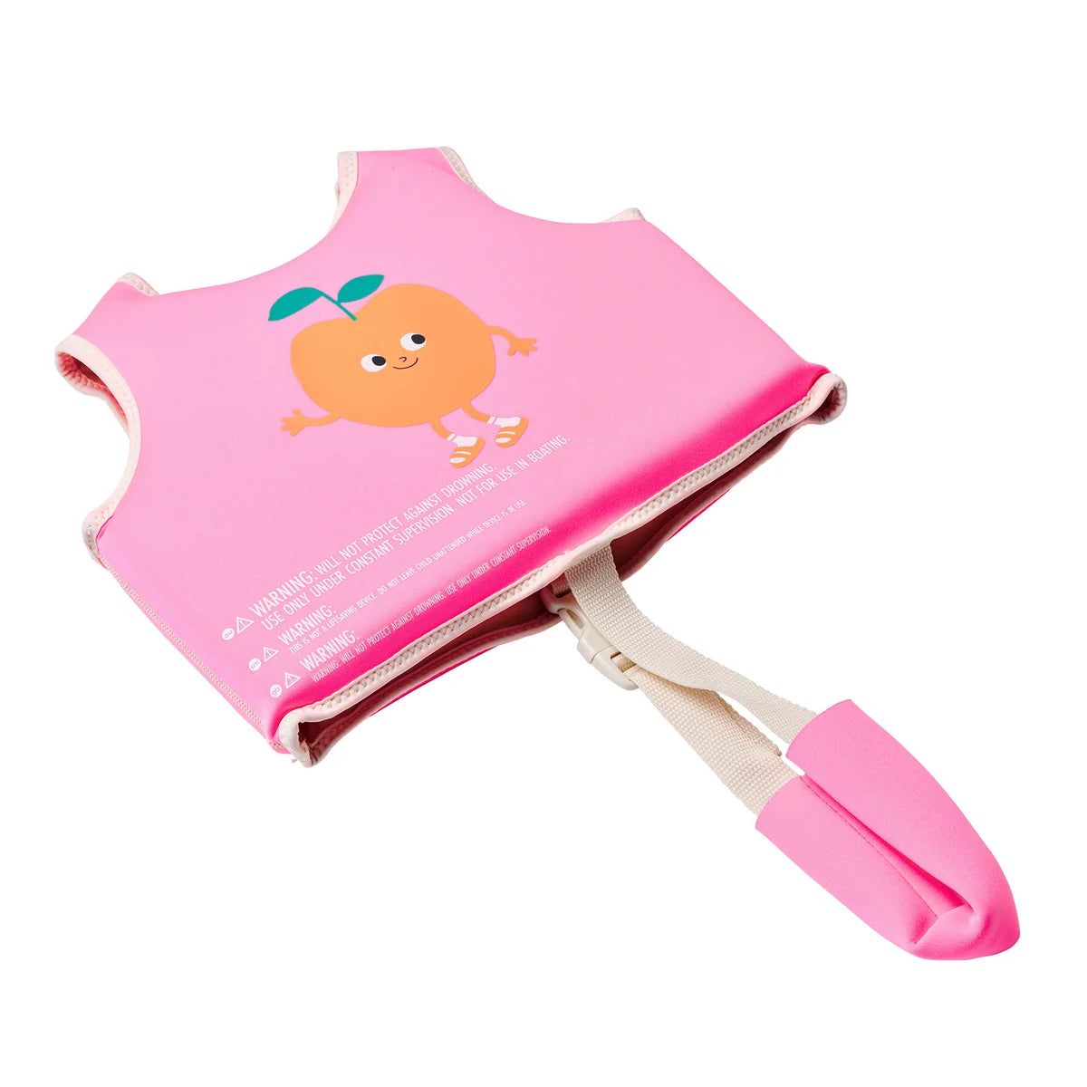Kids Swim Vest 2-3 Poppy the Peach Neon Pink