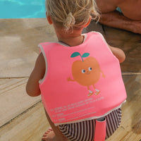 Kids Swim Vest 2-3 Poppy the Peach Neon Pink