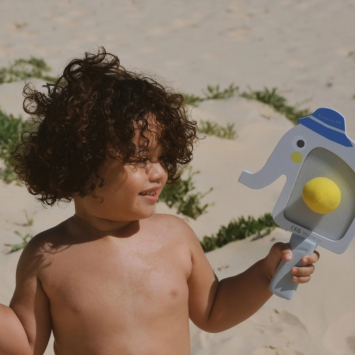 Kids Velcro Beach Bats Eli the Elephant Multi