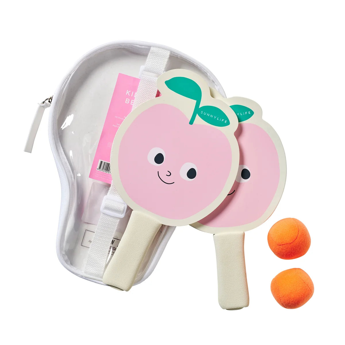 Kids Velcro Beach Bats Poppy the Peach Multi