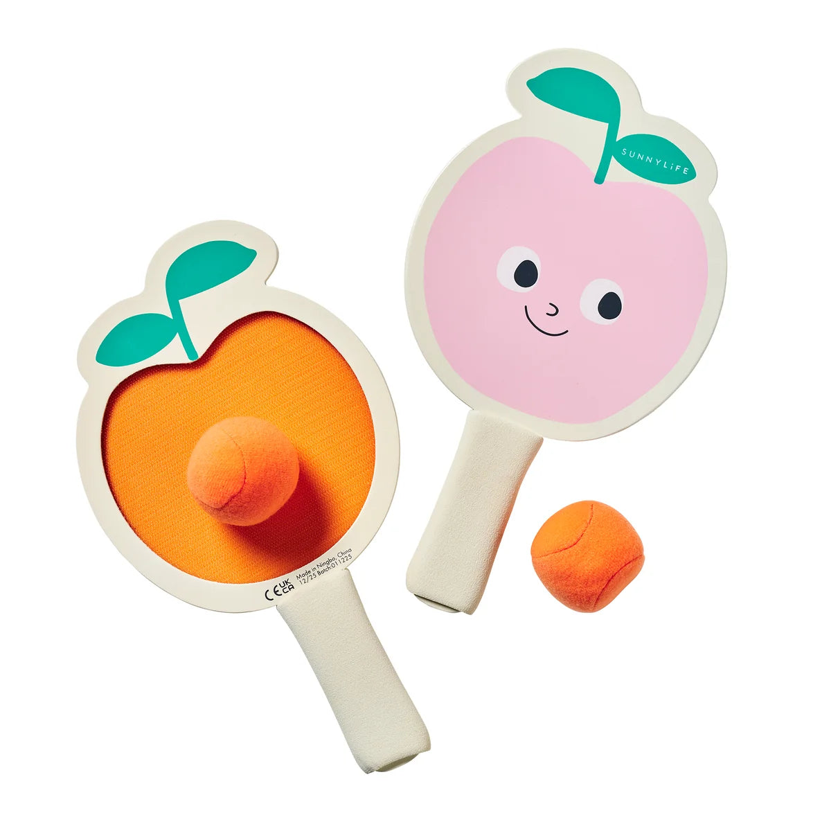 Kids Velcro Beach Bats Poppy the Peach Multi