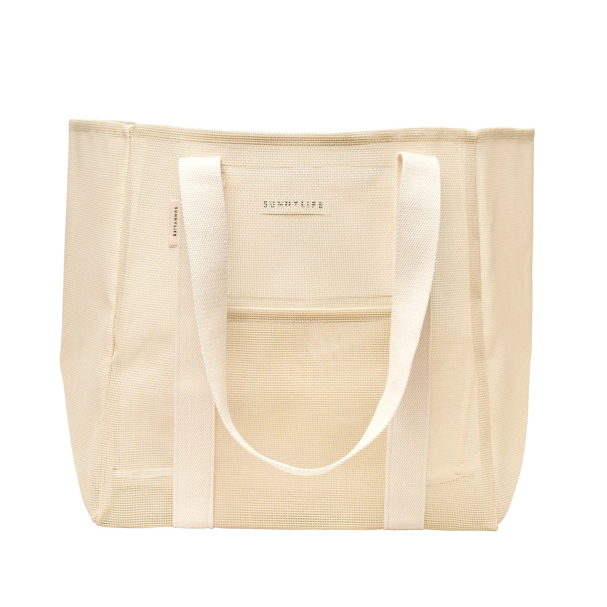 Mesh Beach Bag Oyster Cream