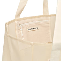 Mesh Beach Bag Oyster Cream