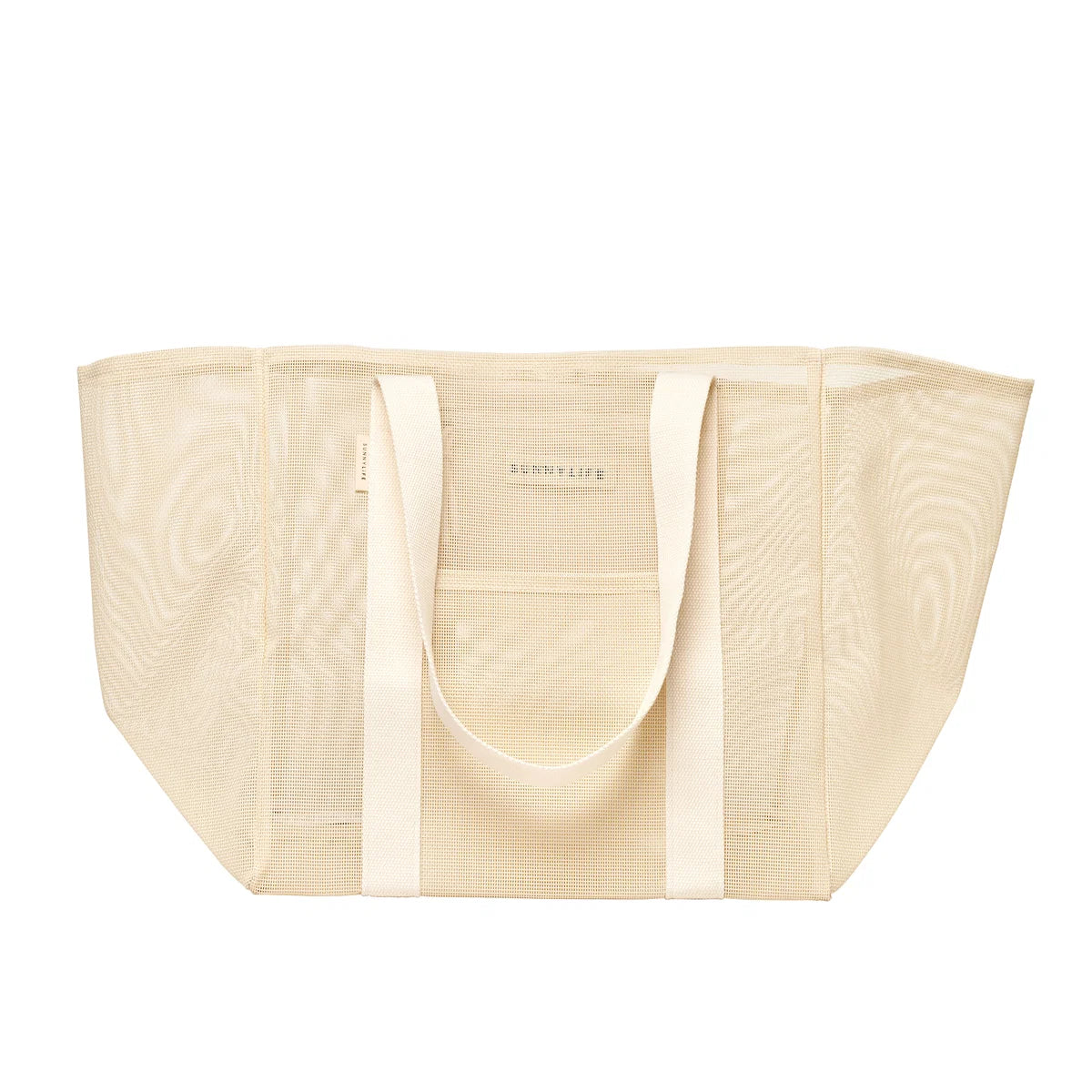 Mesh Beach Bag Oyster Cream