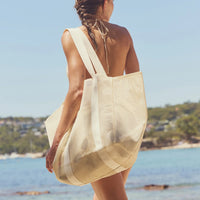 Mesh Beach Bag Oyster Cream